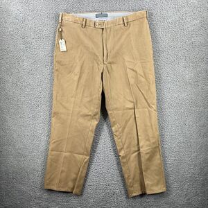 Peter Millar Pants Mens 35 British Tan Twill Golf Pima Cotton NEW NWT 35x27 $125